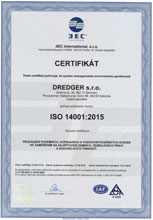 Cerifikát ISO 14001:2015