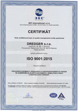 Cerifikát ISO 9001:2015