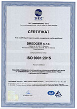 Cerifikát ISO 9001:2015