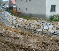 Oprava Chotouňského potoka v obci Borek - Žampach